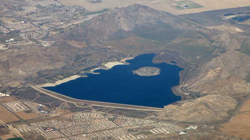 Aerial lake perris